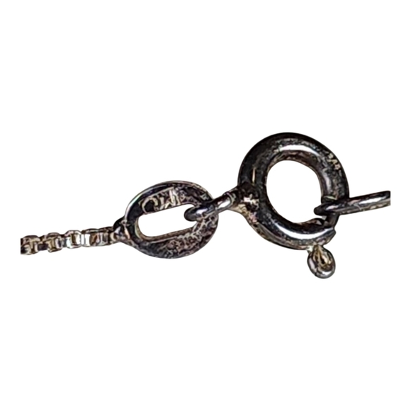 Vintage 925 Sterling Silver Prayer Box Locket Necklace Italy TBE Gothic Artisan - Picture 12 of 12